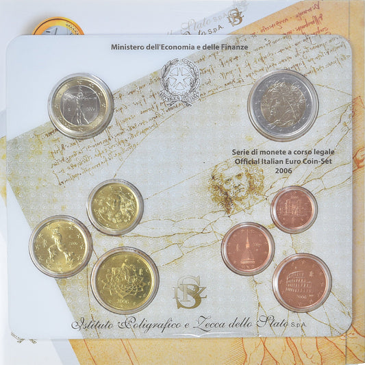 taliančina,
Setze 1 ct. - 2 eurá,
2006