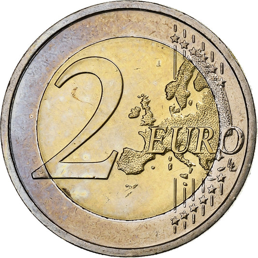 Írsko,
2 eurá,
30 Jahre Flagge der European Union