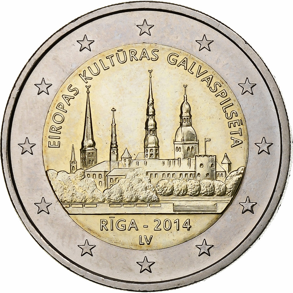 Lotyšsko,
2 eurá,
Riga – Kulturhauptstadt Europas 2014