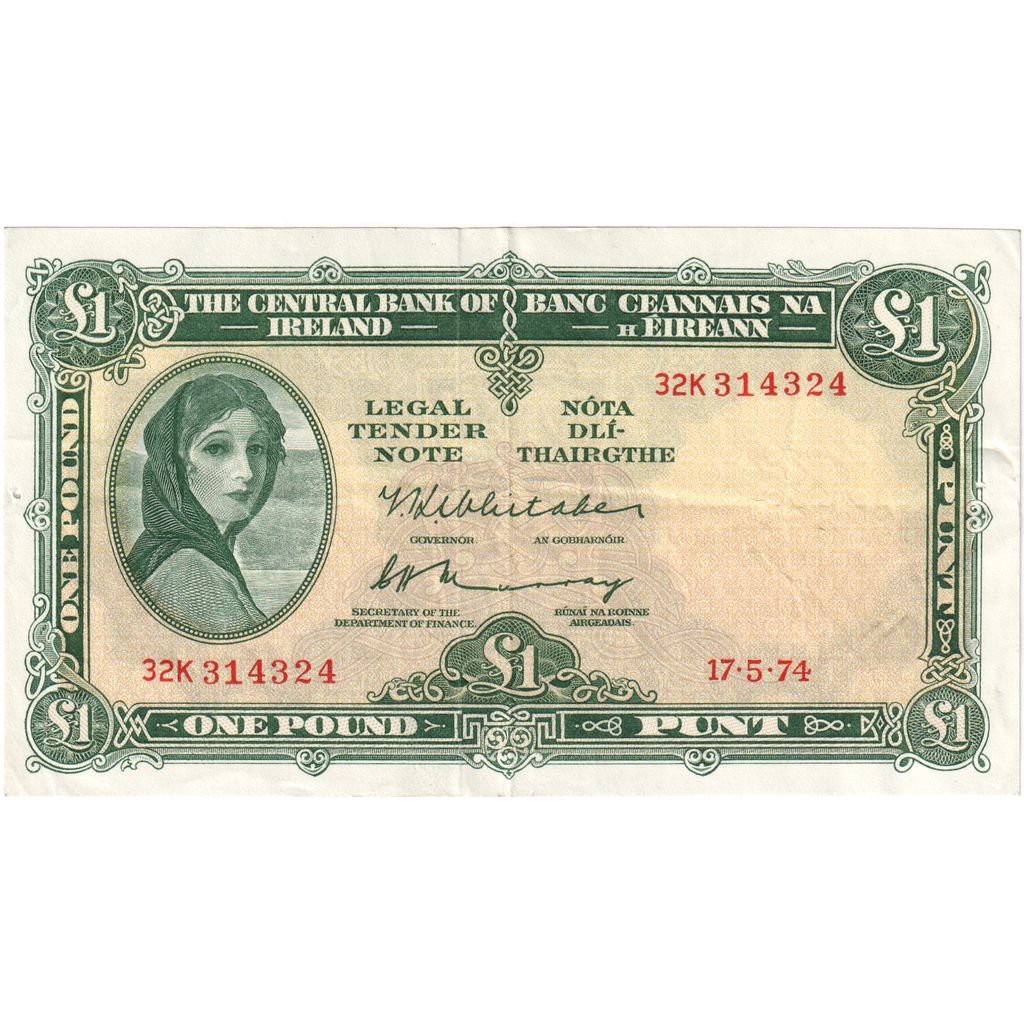 Írsko – republika,
1 libra,
PE (40-45)