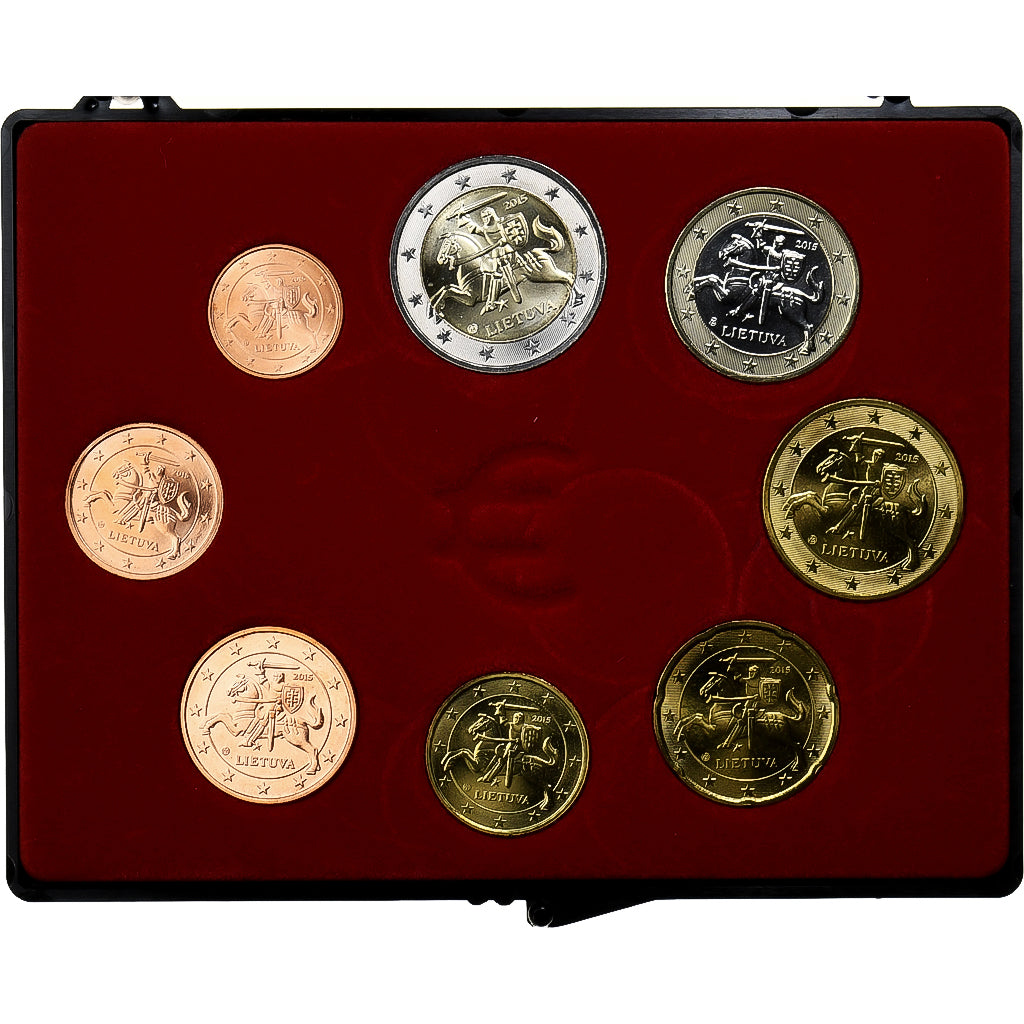 Litva,
Setze 1 ct. - 2 eurá,
BU