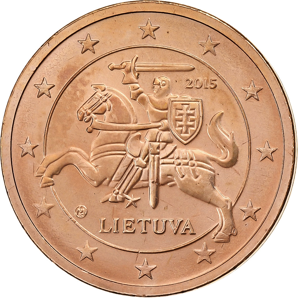 Litva,
2 euro centy,
BU