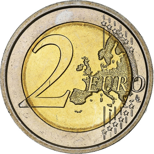 taliančina,
2 eurá,
10 Jahre Euro-Bageld