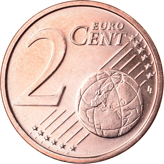 Luxembursko,
2 euro centy,
2015