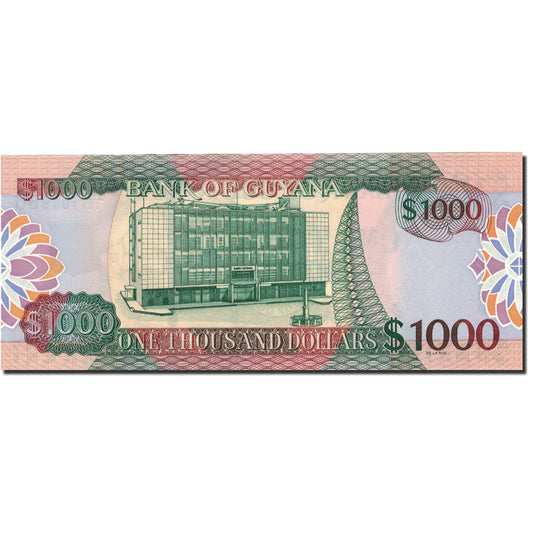 bankovka,
Guyana,
1 000 dolárov
