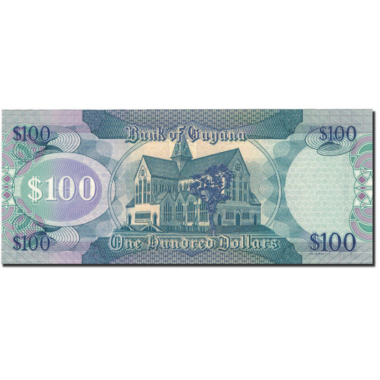 bankovka,
Guyana,
100 dolárov
