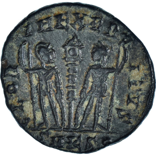 minca,
 
 Constantius II.
 
 Bronz Æ