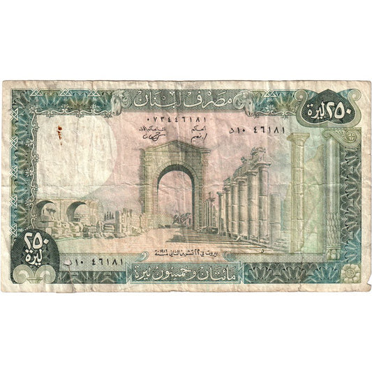 Libanon,
 
 250 libier,
 
 1986