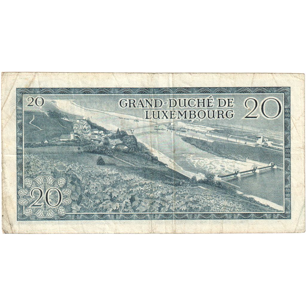 Luxembursko,
 
 20 frankov,
 
 7. 3. 1966
