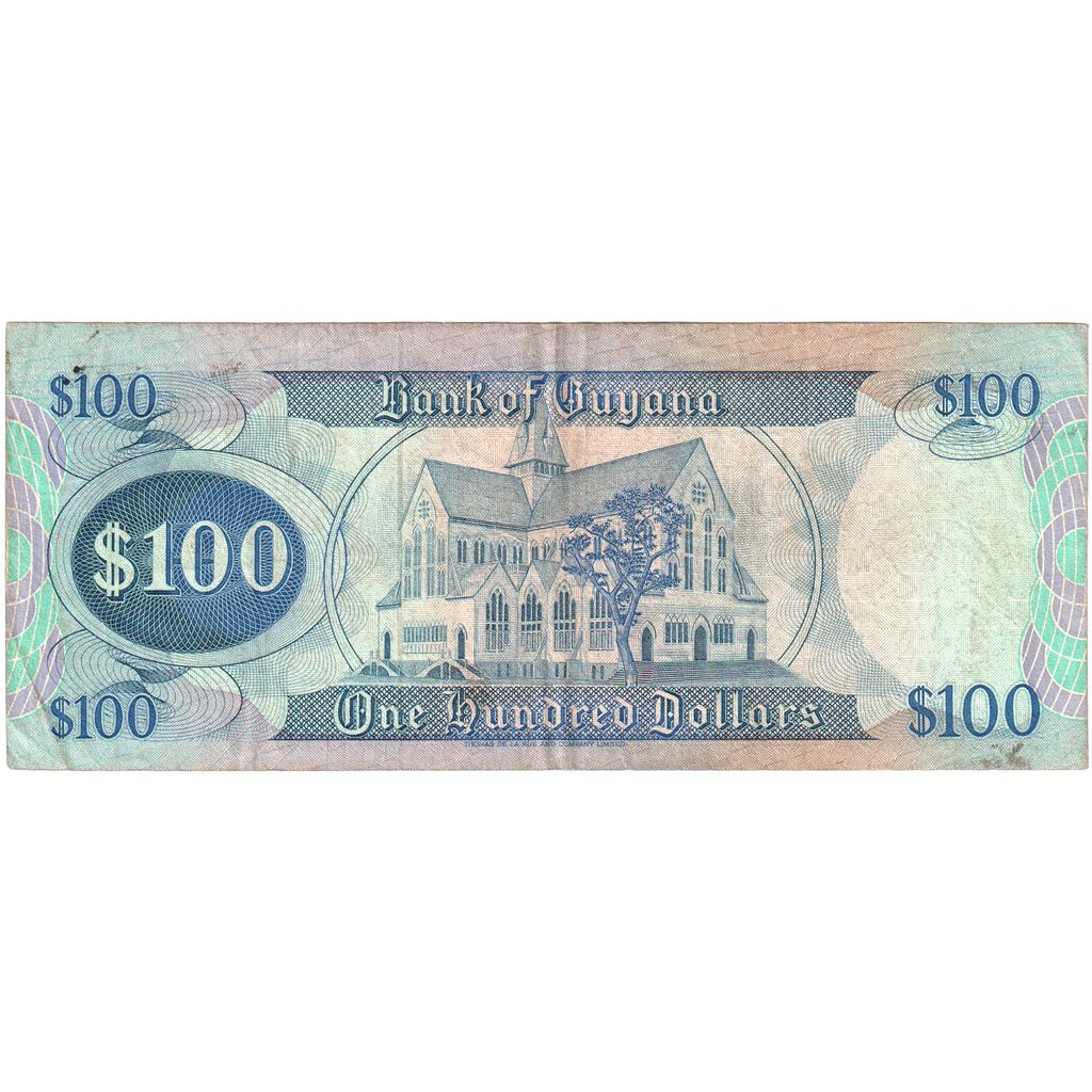 Guyana,
 
 100 dolárov,
 
 WF(40-45)