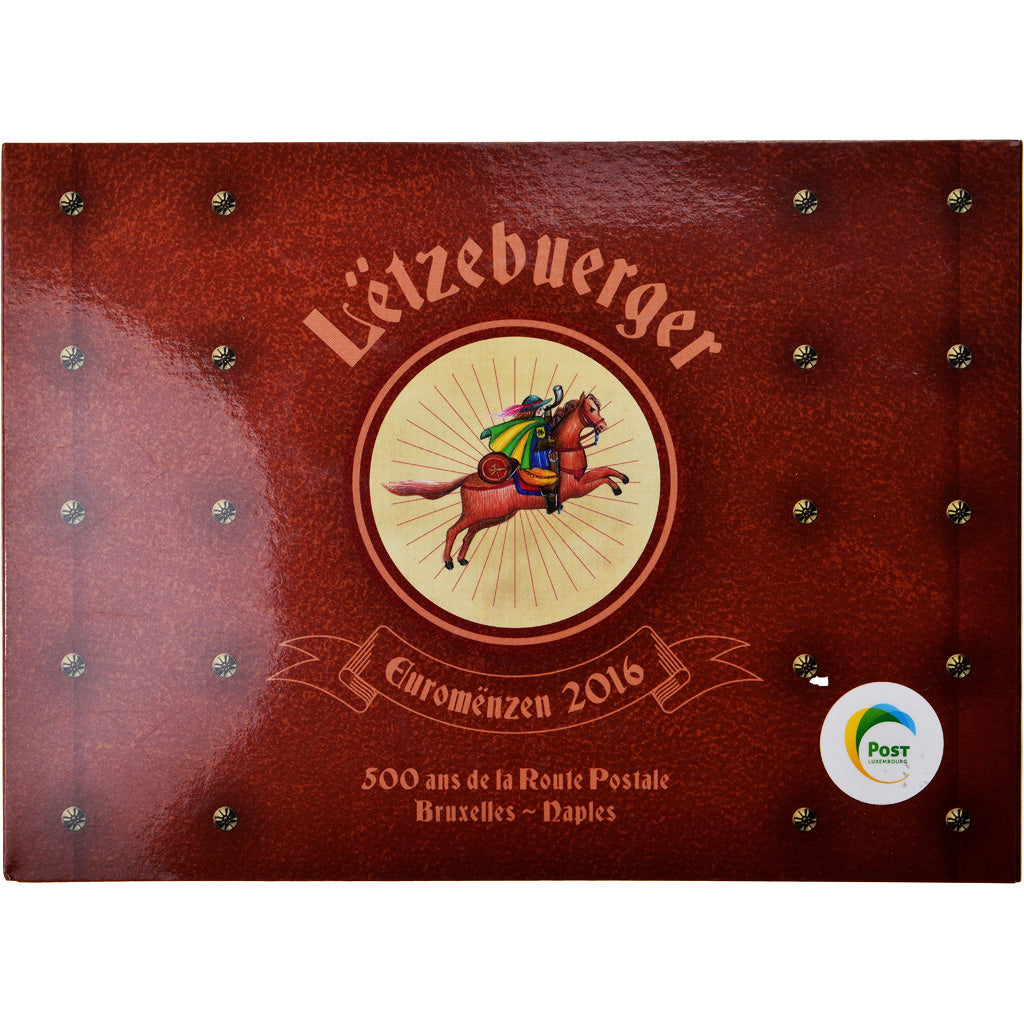 Luxembursko,
 
 1 cent za 2 eurá,
 
 Pošta 500 Ans de la Route