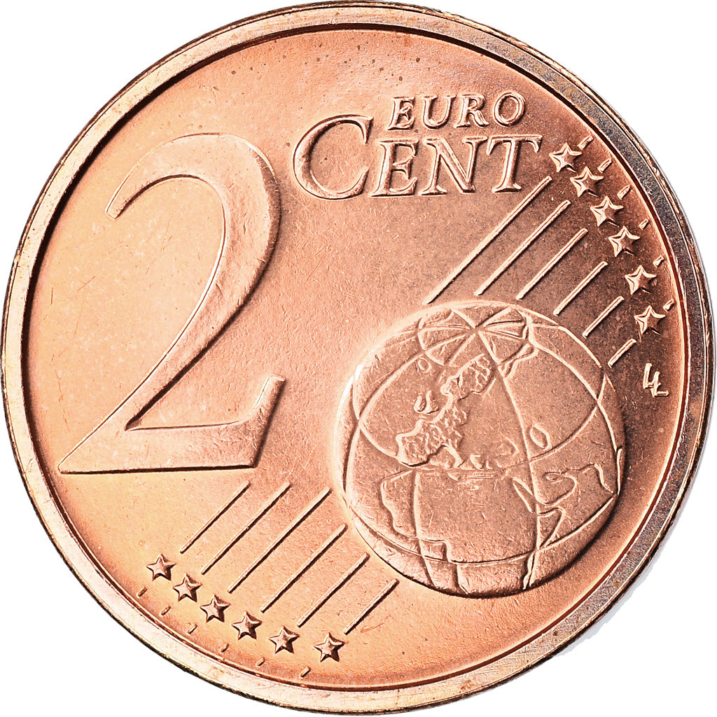 Luxembursko,
 
 2 euro centy,
 
 2017