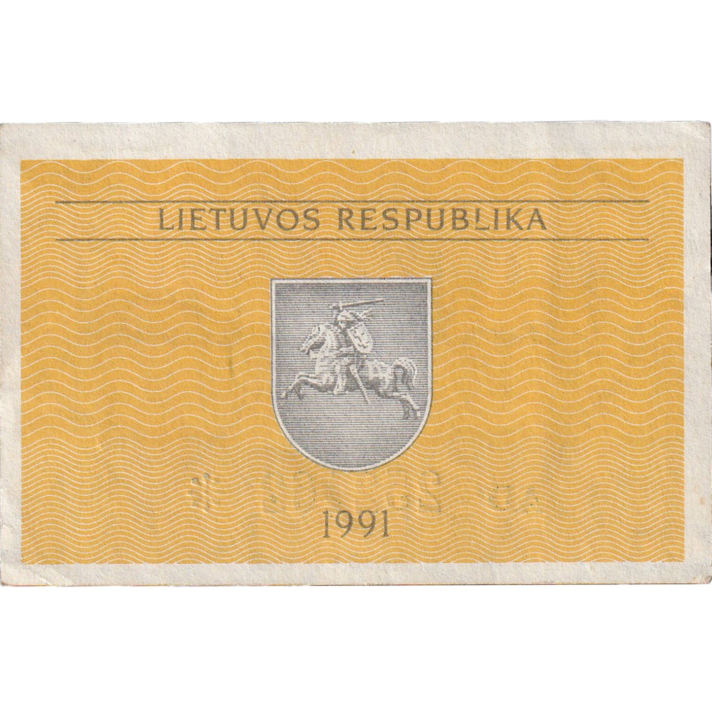 Litva,
 
 0,10 kupónov,
 
 1991