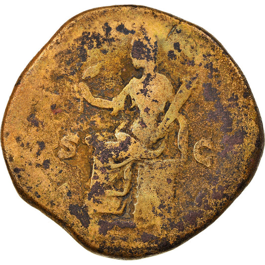 minca,
 
 Faustína II.
 
 Sestertius