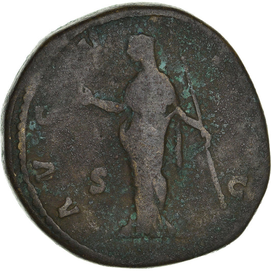 minca,
 
 Faustína I.
 
 Sestertius